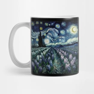 Enchanted Flower Garden Night: Hyacinth Starry Floral Mug